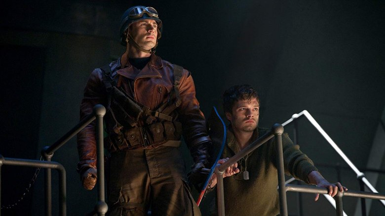 Chris Evans and Sebastian Stan in Captain America: The First Avenger (2011)
