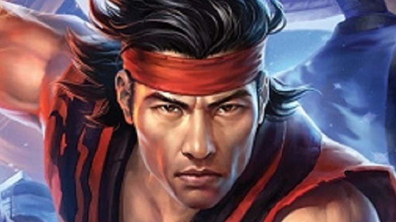 Liu Kang wearing red headband