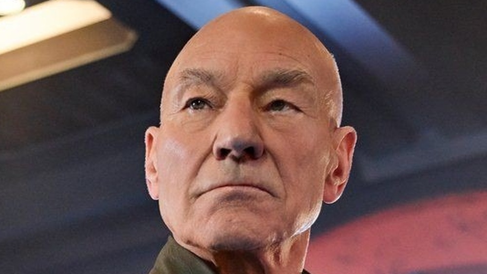 Patrick Stewart on ship