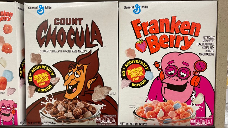 Count Chocula and Franken Berry boxes