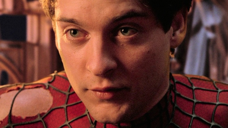 Tobey Maguire looking
