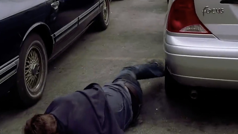 Peter Parker falling