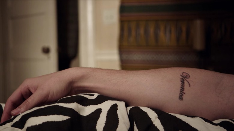 A shot of Steve's tattoo Shameless