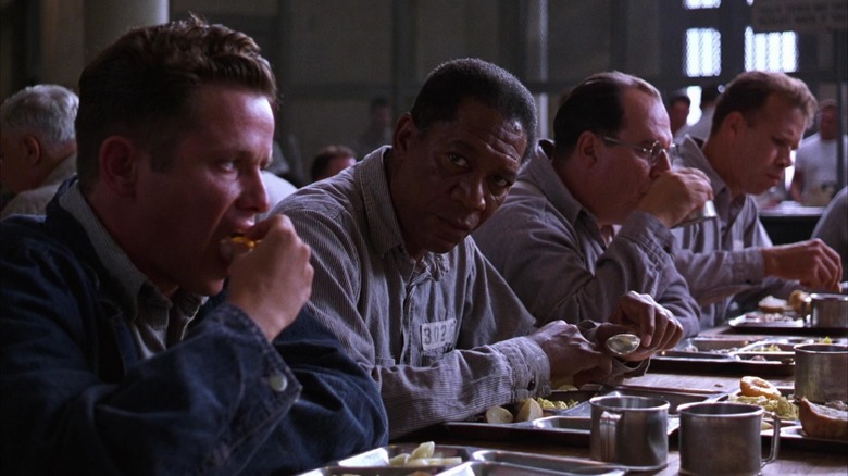 Prisoners eating food