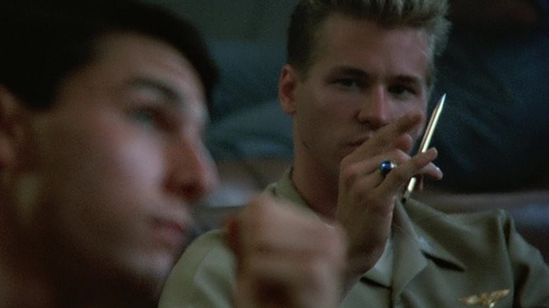 Iceman watches Maverick