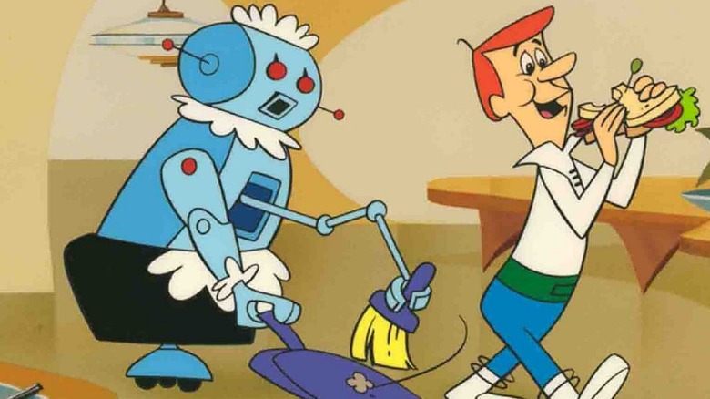 Rose the Robot cleaning