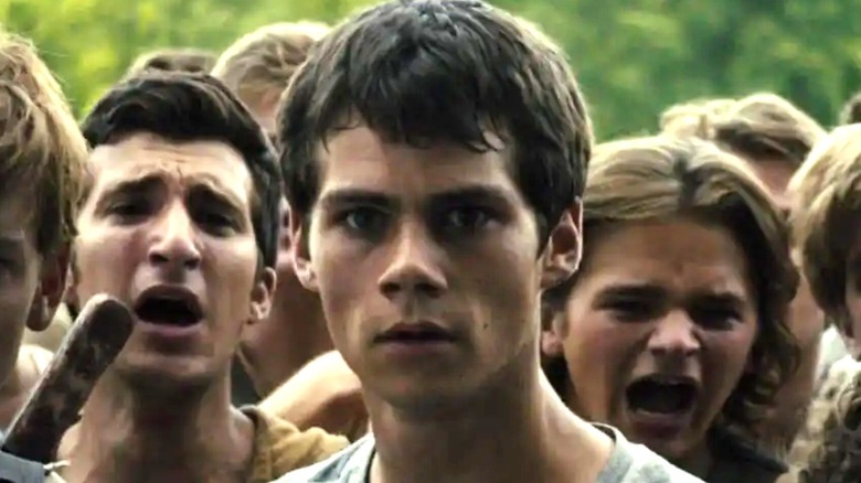 Thomas and gladers looking scared