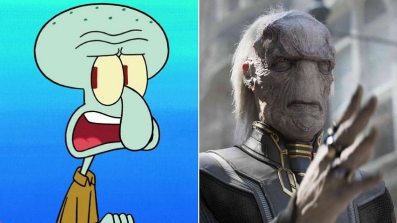 Squidward Ebony Maw Avengers Infinity War