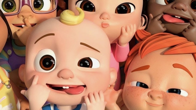 Kids making silly faces