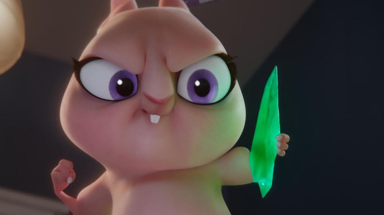 Lulu holds kryptonite shard
