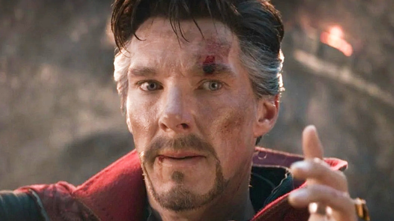 Doctor Strange holding his finger up