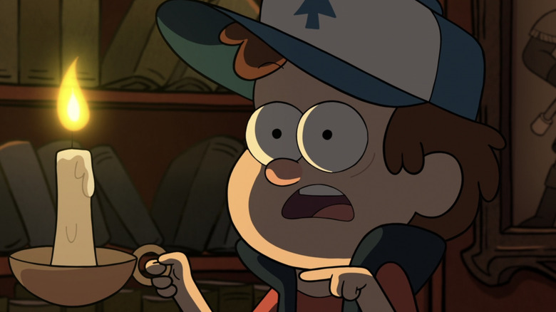 Dipper holding candle