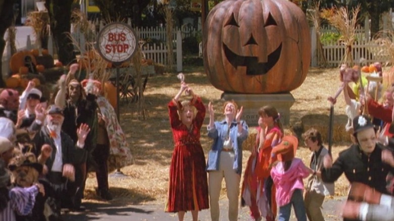 Halloweentown celebrating victory