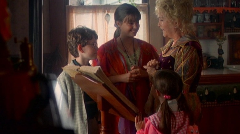 Grandma Aggie teaching children