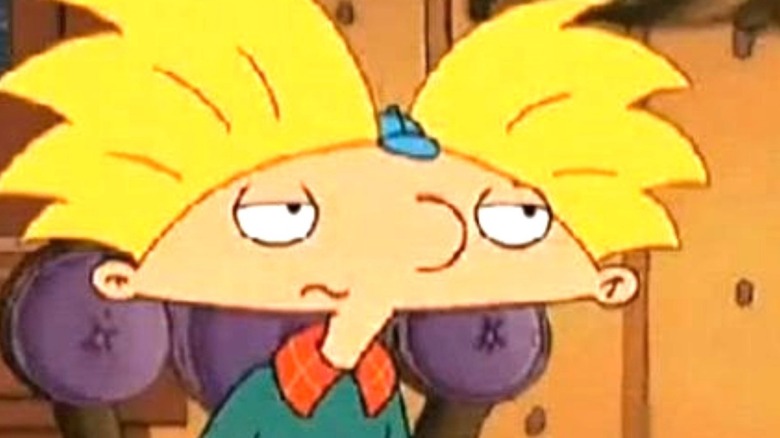 Arnold frowning in Hey Arnold