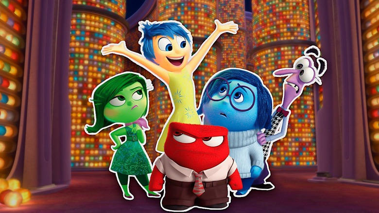 Inside Out characters standing together
