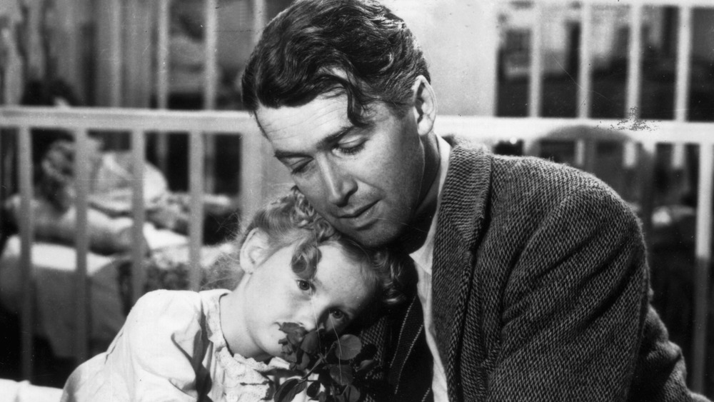 Jimmy Stewart as George Bailey in It's a Wonderful Life