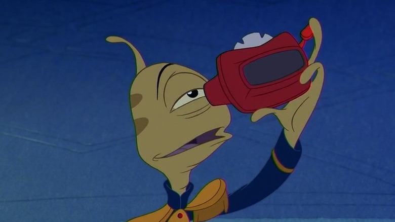 Pleakley looking through View Master