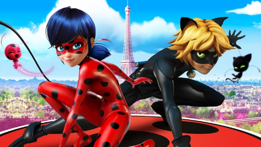 Cat Noir and Ladybug posed