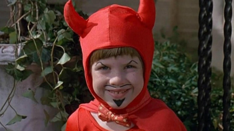 Junior dressed as a devil