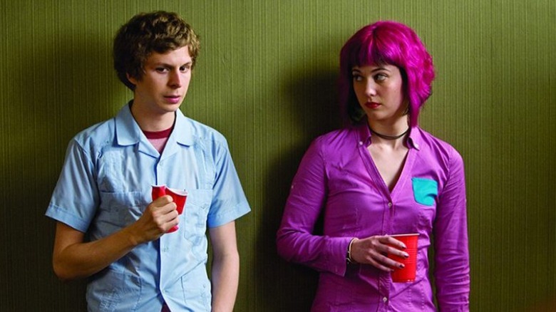 Scott Pilgrim and Ramona Flowers talk haltingly