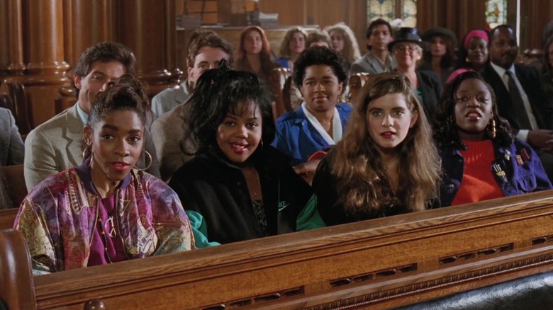 Teen girls sitting in balcony