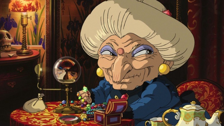 Yubaba in her study