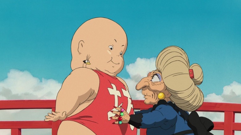 Yubaba hugging Bôh