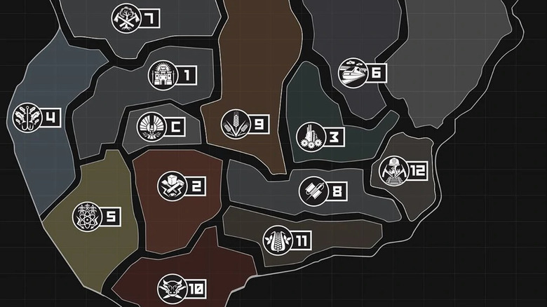 A map of Panem