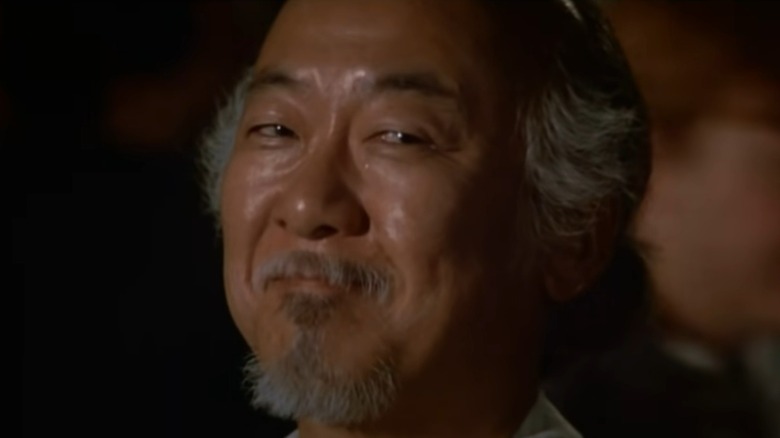 Pat Morita smiles