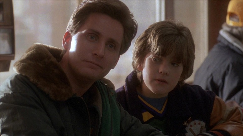 Gordon and Charlie sitting in a restaurant (1992)