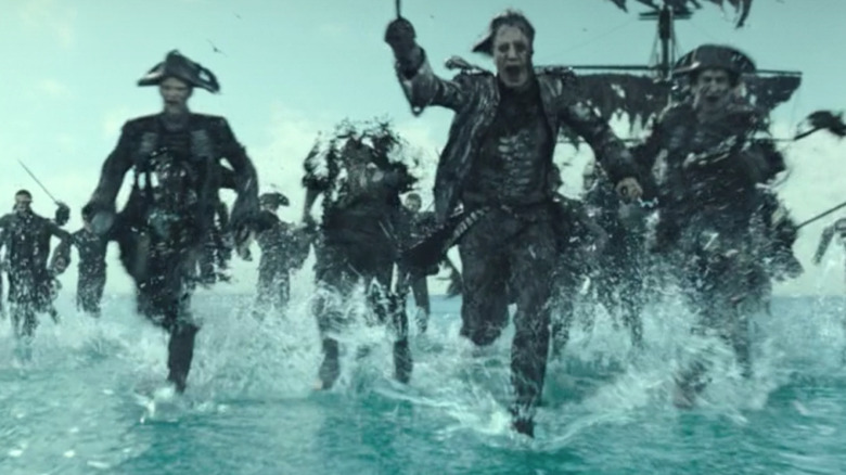Javier Bardem as Salazar leading his troops