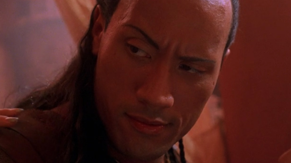 The Rock as Mathayus in The Scorpion King