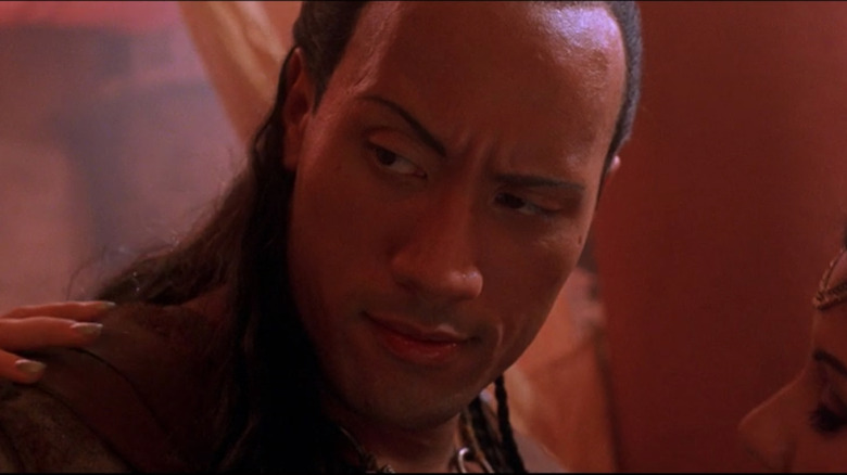 The Rock as Mathayus in The Scorpion King