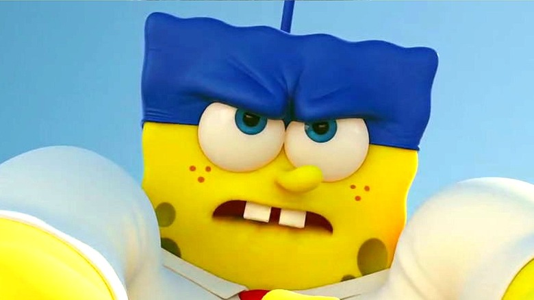 SpongeBob SquarePants gets angry