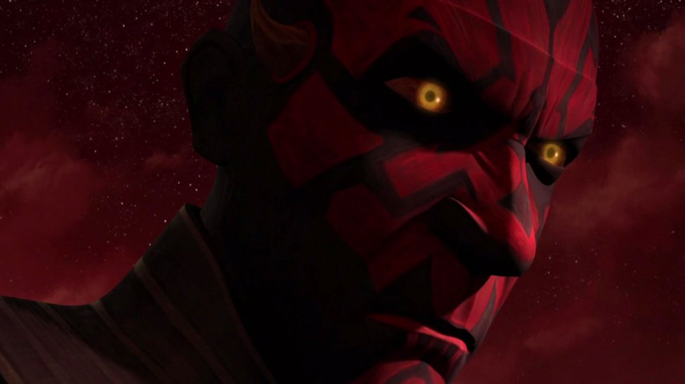 Darth Maul contemplating his choices, from Star Wars: The Clone Wars