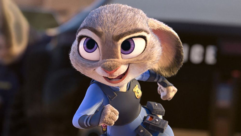 Judy Hopps in pursuit, from Zootopia