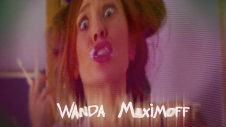 Elizabeth Olsen in WandaVision Malcolm in the Middle homage