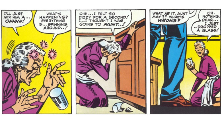 Spider-Man Aunt May comic panel