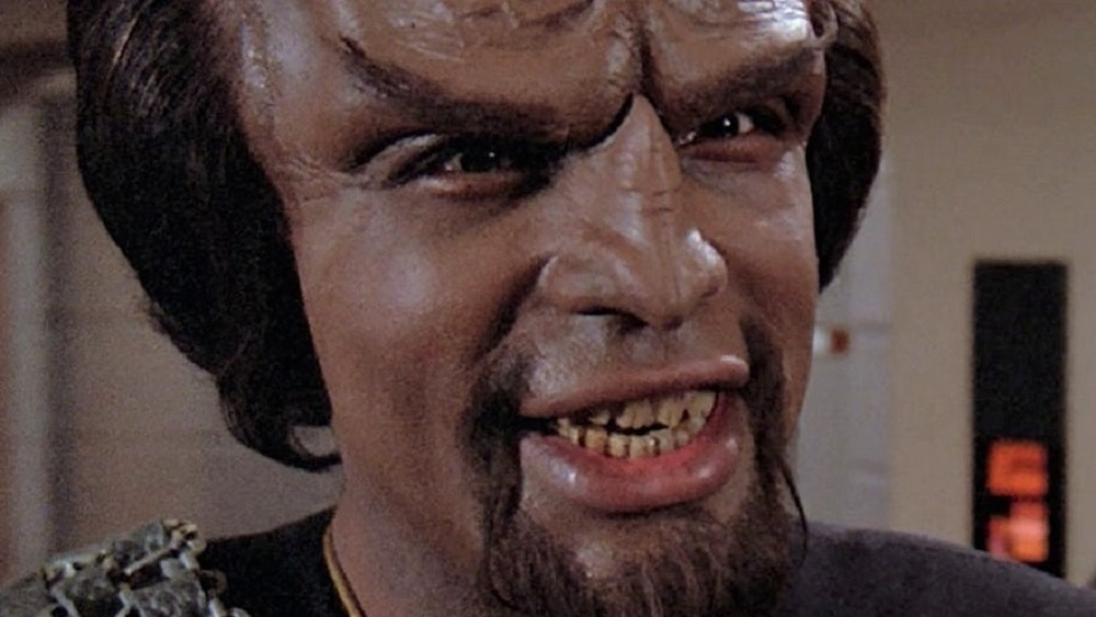 Worf smiling