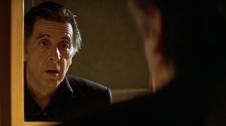 Al Pacino staring into mirror