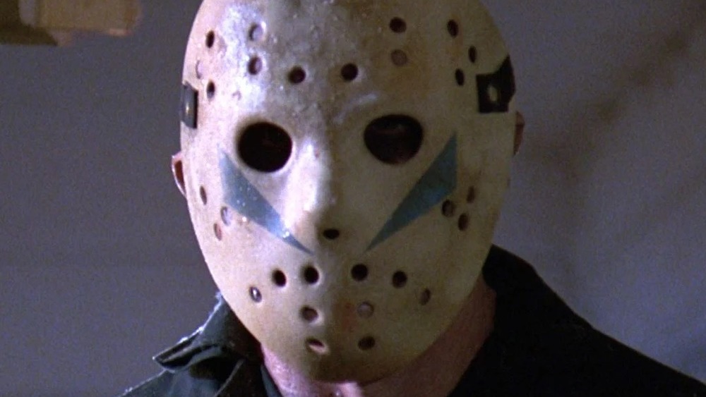Jason Voorhees wearing hockey mask