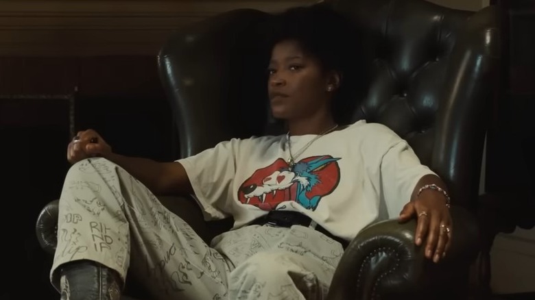 Keke Palmer wears Jesus Lizard t-shirt