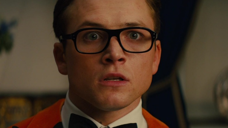 Eggsy staring in shock