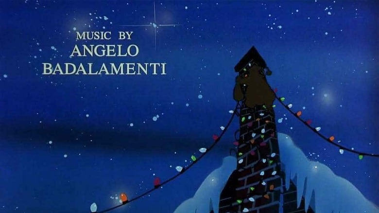 Credits still from Christmas Vacation that lists Angelo Badalementi as the composer