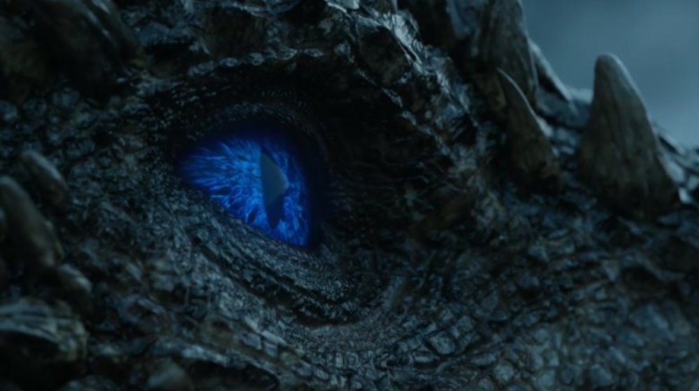 Viserion the dragon, transformed by the Night King, in Game of Thrones