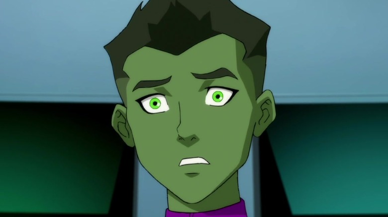 Beast Boy looking shocked