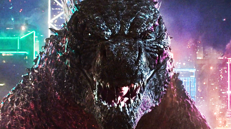 Godzilla smiles