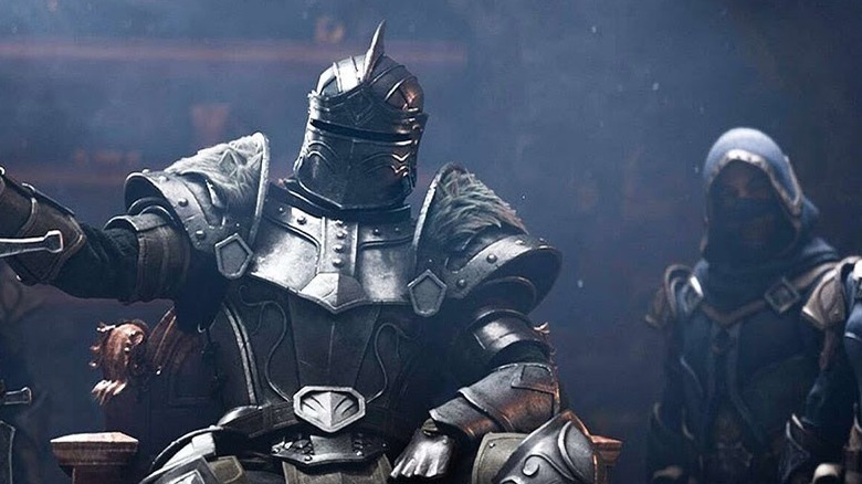 Knight with crew