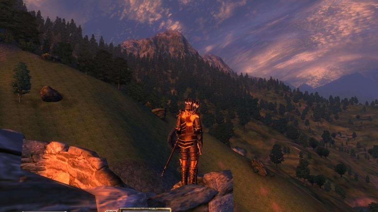Oblivion Character on Wall